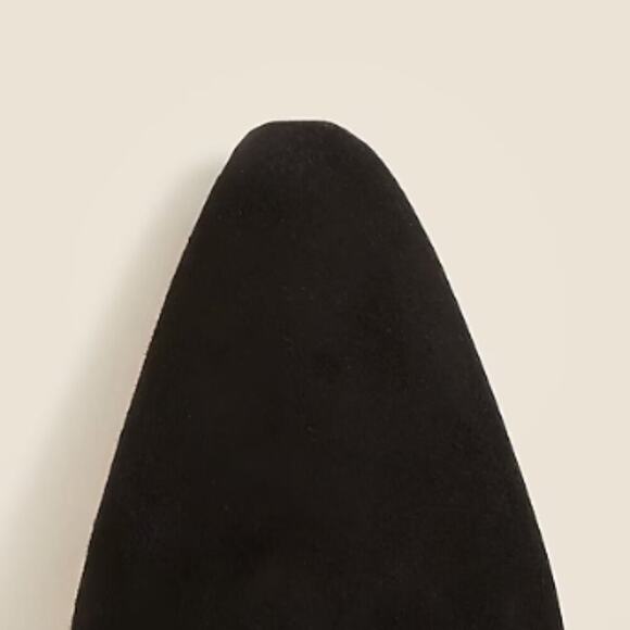 J. Crew Made-in-Spain Jules cross-strap pumps in suede Black - Picture 2 of 3